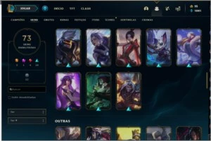 Conta lol quase full champ varias skins - League of Legends