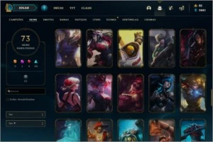 Conta lol quase full champ varias skins - League of Legends