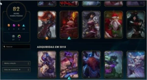 conta lol ouro IV 82 skins - League of Legends