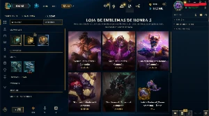 Conta League of Legends, Full champs, 1110 Rp, Esmeralda IV LOL