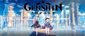 Conta Genshin Impact AR 7 com Kamisato Ayaka e Qiqi