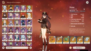 Genshin Impact - Ar54 , 7 Personagens T5 E 6 Armas T5 +2 Bis