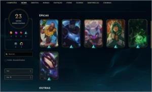 CONTA DIAMANTE 3 COM SKIN ULTIMATE DO EZ - League of Legends LOL