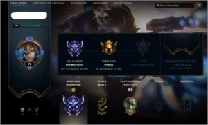 CONTA DIAMANTE 3 COM SKIN ULTIMATE DO EZ - League of Legends LOL