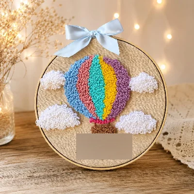 Porta-Matrnidade personalizado em Ponto Russo (Punch needle) - Artesanato e Personalizados