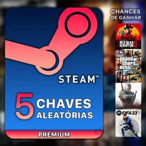 5 Chaves Aleatórias Premium Para Steam | 5 Premium Keys - Gift Cards