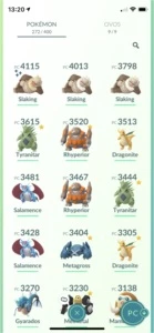 Conta lvl 36 com 101 Pokémon’s 100%