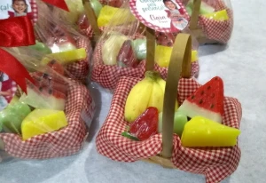 Cesta sabonete Pic Nic - Artesanato e Personalizados