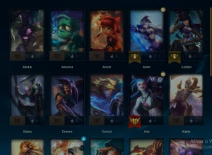 Conta lol SMURF plat 3 com skin lendária da Jinx - League of Legends