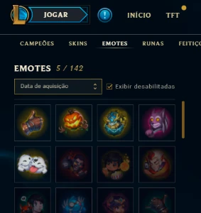 Conta lol SMURF plat 3 com skin lendária da Jinx - League of Legends
