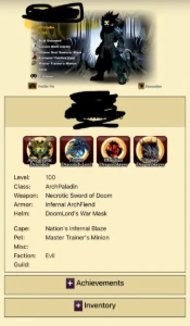 Conta Aqw 2015 muito rara 151 badges - Adventure Quest World