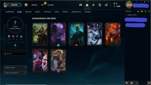 Conta Main Brand com skins prestígio e zumbi - League of Legends LOL
