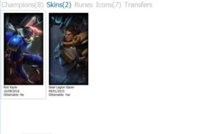 Conta lol lvl 15 +8 Campeões +1000 Ip +2 Skins +7 Icones - League of Legends