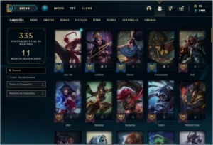 Conta ouro 1 com 86 champs e 71 skins ( MAIN MID ) - League of Legends LOL
