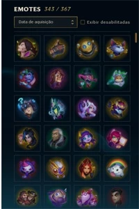 CONTA LOL 1500 SKINS, TODAS SKINS RARAS DO PRESTIGIO PAX TF - League of Legends