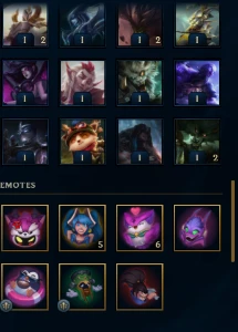 CONTA LOL 1500 SKINS, TODAS SKINS RARAS DO PRESTIGIO PAX TF - League of Legends