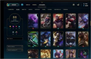 CONTA DE LOL 88 Skins - ÚLTIMO ELO - D5 - League of Legends