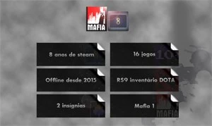 STEAM 8 ANOS, INATIVA DESDE 2015, R$9 DE INVENTÁRIO DOTA 2