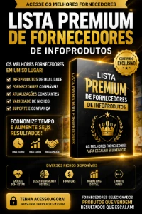 Lista Premium de Fornecedores de Infoprodutos