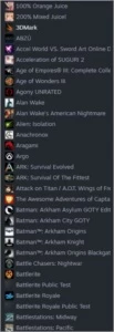 Conta steam 304 jogos, 415 dlc’s