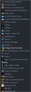 Conta steam 304 jogos, 415 dlc’s
