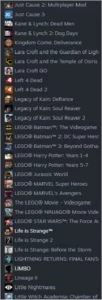 Conta steam 304 jogos, 415 dlc’s