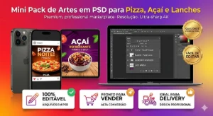 🔥 Mini Pack PSD Food: Artes Prontas Que Vendem! - Outros