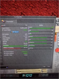 RP 82 Gentebra + MS + EK com 50 dias de Premium - Tibia