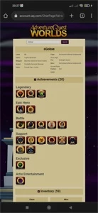 Conta no Aqw - Adventure Quest World