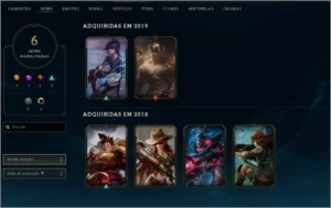 Contas league of legends com otimo mmr e varias skins LOL