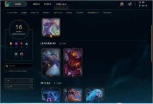 Contas league of legends com otimo mmr e varias skins LOL