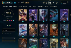 Bronze 4 com TODOS os Champs e 240 Skins ( MID / JG / TOP ) - League of Legends LOL