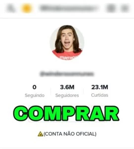 Vendo conta do TIK TOK com mais de 3 MILHÕES de seguidores - Redes Sociais