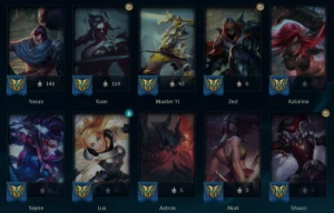 Conta de lol com varias maestrias querendo vender rapido - League of Legends