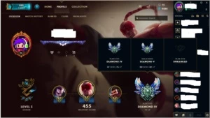 Conta diamante 4 + Quase todos os champs + 30 skins - League of Legends LOL