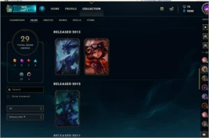Conta diamante 4 + Quase todos os champs + 30 skins - League of Legends LOL