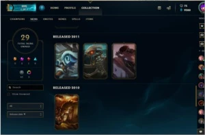 Conta diamante 4 + Quase todos os champs + 30 skins - League of Legends LOL