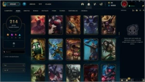 CONTA LOL GOLD 3 + 134 CHAMPS + 214 SKINS - League of Legends