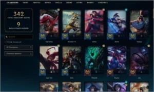Conta lv 245 com Akali KDA Prestígio, 53 skins, 87 champions - League of Legends LOL