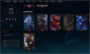 Conta lv 245 com Akali KDA Prestígio, 53 skins, 87 champions - League of Legends LOL
