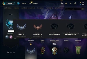 Conta prata 3 com 91 Champs e 49 Skins - League of Legends LOL