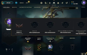 Conta Ferro 4 [0% Winrate] Email Nao Confirmado Afundada - League of Legends LOL