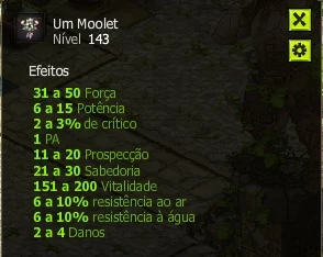 Set  Força/potencia Over Level 148+ , Arma + Gelano 120 Vit - Dofus