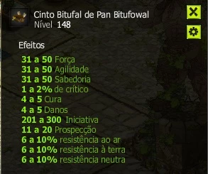 Set  Força/potencia Over Level 148+ , Arma + Gelano 120 Vit - Dofus