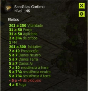 Set  Força/potencia Over Level 148+ , Arma + Gelano 120 Vit - Dofus