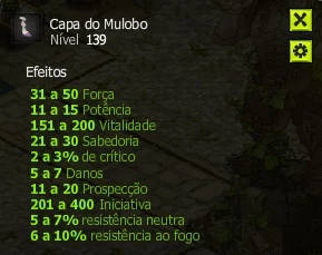 Set  Força/potencia Over Level 148+ , Arma + Gelano 120 Vit - Dofus