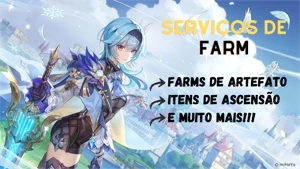 GENSHIN IMPACT SERVIÇOS DE FARM (ARTEFATOS, TALENTOS, ETC)