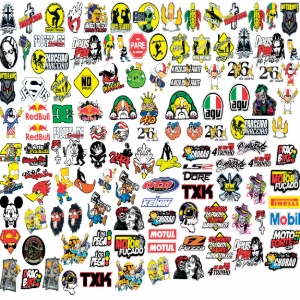 Pacote Completo com 1.500 Adesivos Editáveis para Motos! - Artes e Templates Artes Canva