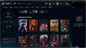 Conta lol platina1 - League of Legends
