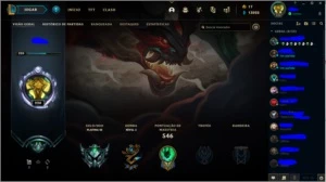 Conta Lol platina 3 - todos os personagens / 585 skins - League of Legends